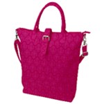 Pink Pattern, Abstract, Background, Bright Buckle Top Tote Bag