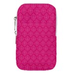 Pink Pattern, Abstract, Background, Bright Waist Pouch (Large)