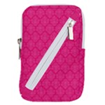 Pink Pattern, Abstract, Background, Bright Belt Pouch Bag (Large)