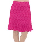Pink Pattern, Abstract, Background, Bright Fishtail Chiffon Skirt