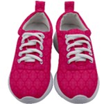 Pink Pattern, Abstract, Background, Bright Kids Athletic Shoes