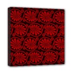 Red Floral Pattern Floral Greek Ornaments Mini Canvas 8  x 8  (Stretched)