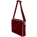 Red Floral Pattern Floral Greek Ornaments Cross Body Office Bag