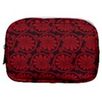 Red Floral Pattern Floral Greek Ornaments Make Up Pouch (Small)