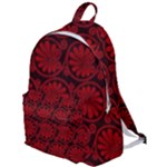 Red Floral Pattern Floral Greek Ornaments The Plain Backpack