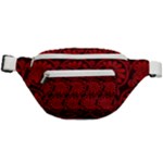 Red Floral Pattern Floral Greek Ornaments Fanny Pack