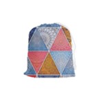 Texture With Triangles Drawstring Pouch (Medium)