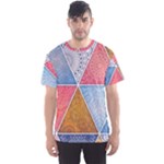 Texture With Triangles Men s Sport Mesh T-Shirt