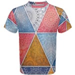 Texture With Triangles Men s Cotton T-Shirt