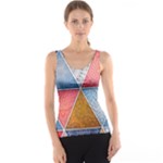 Texture With Triangles Women s Basic Tank Top
