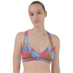 Texture With Triangles Sweetheart Sports Bra