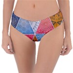 Texture With Triangles Reversible Classic Bikini Bottoms
