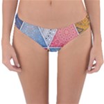 Texture With Triangles Reversible Hipster Bikini Bottoms