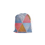 Texture With Triangles Drawstring Pouch (XS)