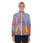 Texture With Triangles Women s Bomber Jacket
