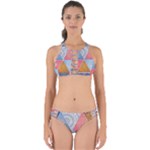 Texture With Triangles Perfectly Cut Out Bikini Set