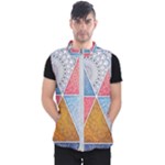 Texture With Triangles Men s Puffer Vest