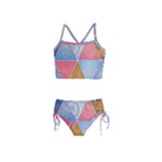 Texture With Triangles Girls  Tankini Swimsuit