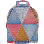 Texture With Triangles Mini Full Print Backpack