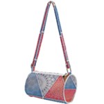 Texture With Triangles Mini Cylinder Bag