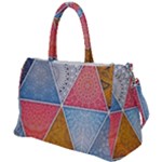 Texture With Triangles Duffel Travel Bag