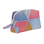 Texture With Triangles Wristlet Pouch Bag (Medium)