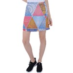 Texture With Triangles Tennis Skirt