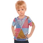Texture With Triangles Kids  Sports T-Shirt