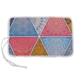 Texture With Triangles Pen Storage Case (M)