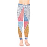 Texture With Triangles Kids  Classic Winter Leggings