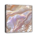 Silk Waves Abstract Mini Canvas 6  x 6  (Stretched)