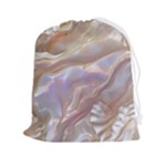 Silk Waves Abstract Drawstring Pouch (2XL)