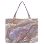 Silk Waves Abstract Zipper Medium Tote Bag