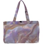 Silk Waves Abstract Canvas Work Bag