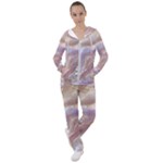 Silk Waves Abstract Women s Tracksuit