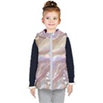 Silk Waves Abstract Kids  Hooded Puffer Vest