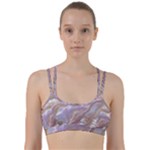 Silk Waves Abstract Line Them Up Sports Bra