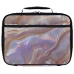 Silk Waves Abstract Full Print Lunch Bag