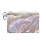 Silk Waves Abstract Canvas Cosmetic Bag (Medium)