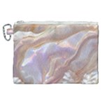 Silk Waves Abstract Canvas Cosmetic Bag (XL)