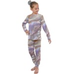 Silk Waves Abstract Kids  Long Sleeve Set 