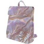 Silk Waves Abstract Flap Top Backpack