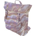 Silk Waves Abstract Buckle Up Backpack