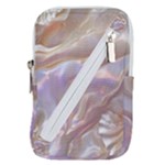 Silk Waves Abstract Belt Pouch Bag (Small)