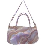 Silk Waves Abstract Removable Strap Handbag