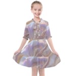Silk Waves Abstract Kids  All Frills Chiffon Dress