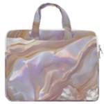 Silk Waves Abstract MacBook Pro 13  Double Pocket Laptop Bag