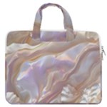 Silk Waves Abstract MacBook Pro 16  Double Pocket Laptop Bag 