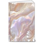 Silk Waves Abstract 8  x 10  Hardcover Notebook