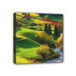 Countryside Landscape Nature Mini Canvas 4  x 4  (Stretched)